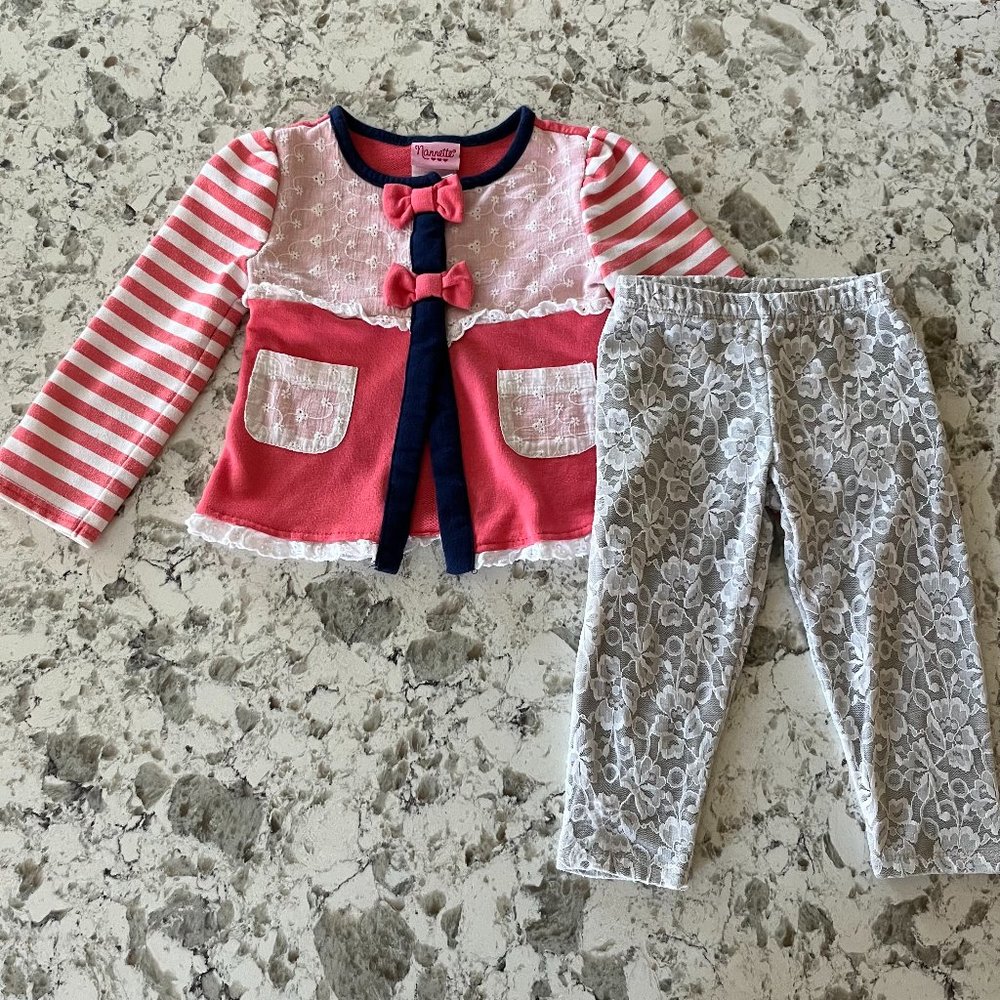 Nannette lace set 24M-2Y